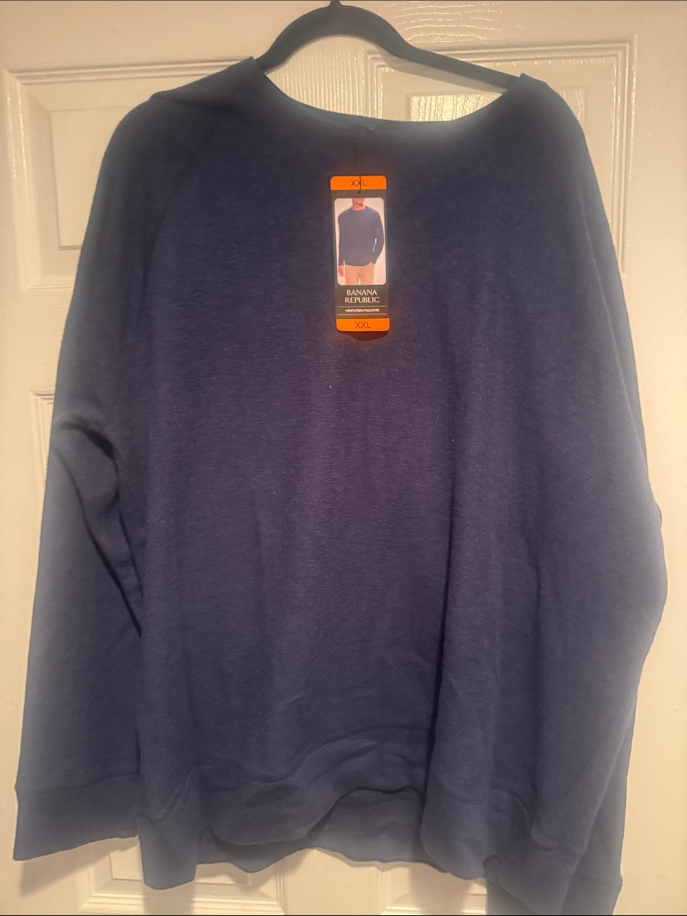 Banana Republic Men's Navy Blue Crewneck Sweater